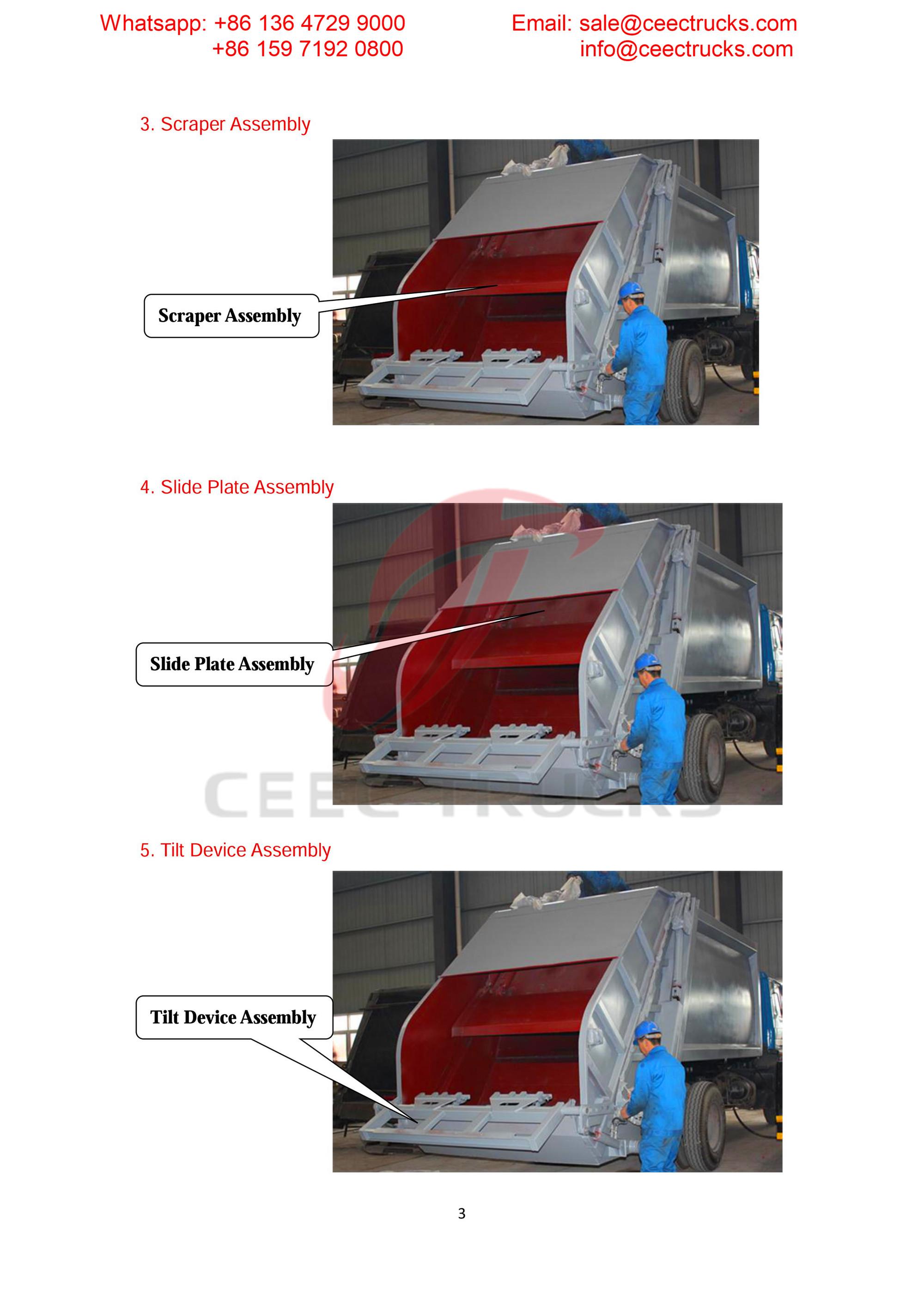 Austrial customer buy garbage compressor up body Austrial customer buy garbage compressor up body