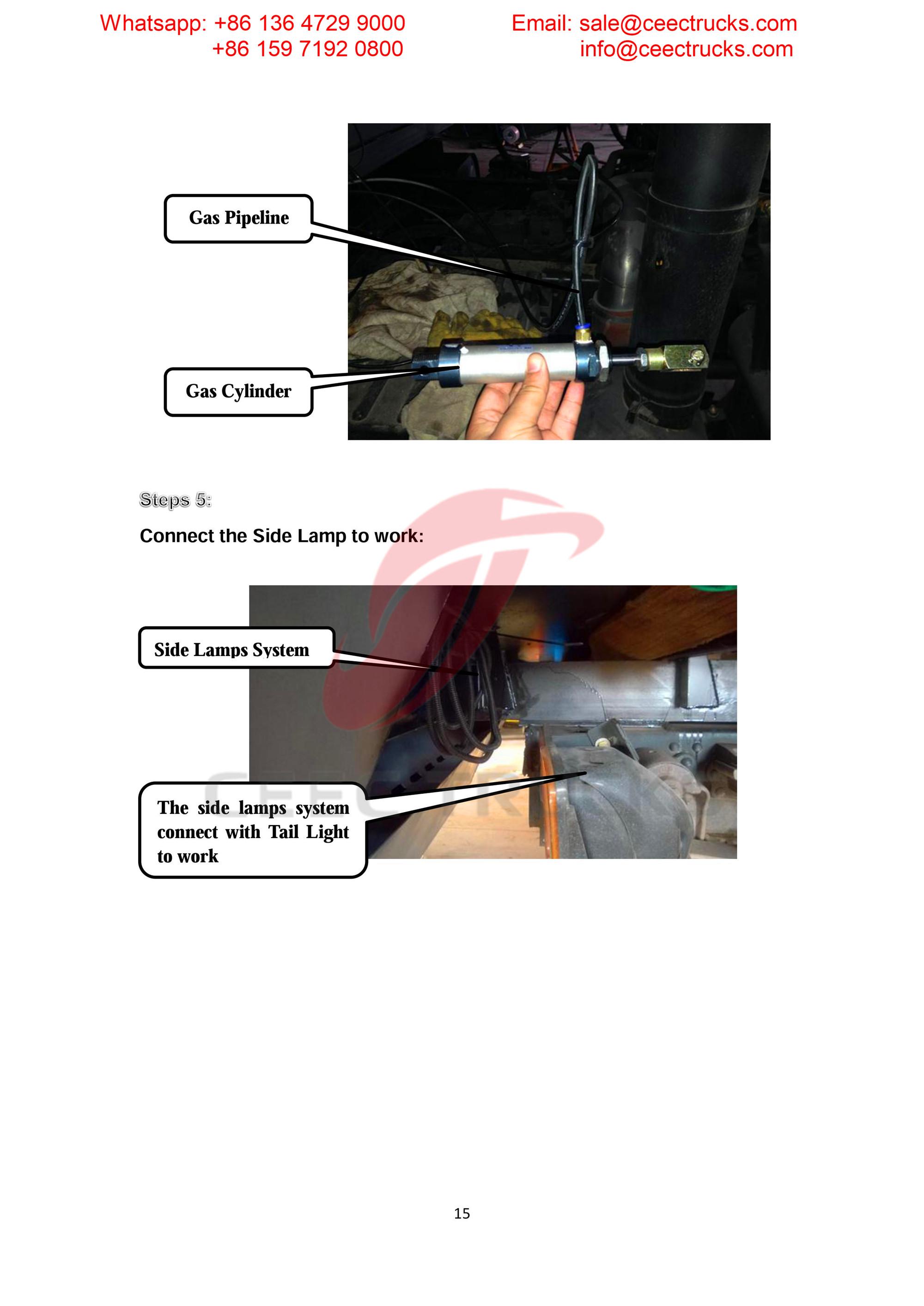 Austrial customer buy garbage compressor up body Austrial customer buy garbage compressor up body