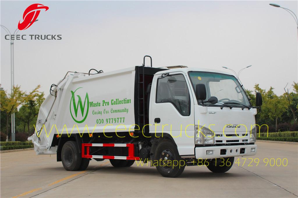 ISUZU 6000 liters refuse compressed truck export ISUZU 6000 liters refuse compressed truck export