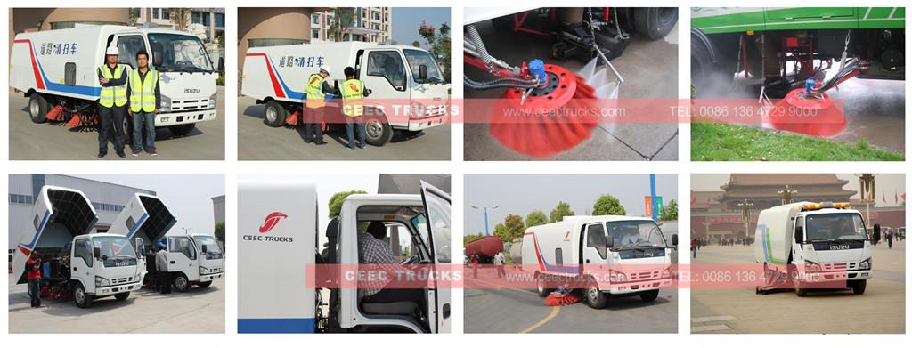 ISUZU road sweeper truck inspection ISUZU road sweeper truck inspection