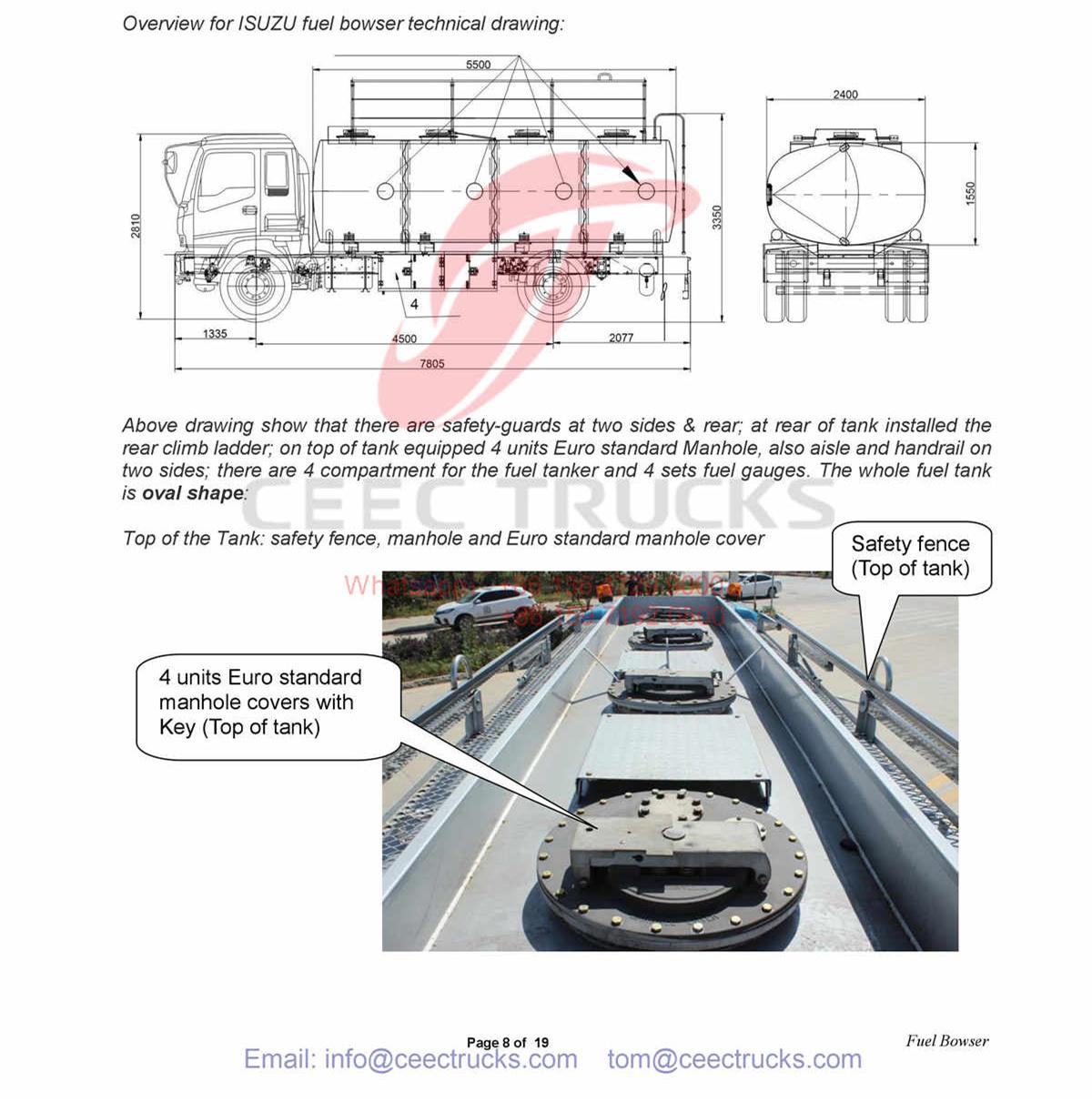 Technical drawing for CEEC fuel bowser Technical drawing for CEEC fuel bowser