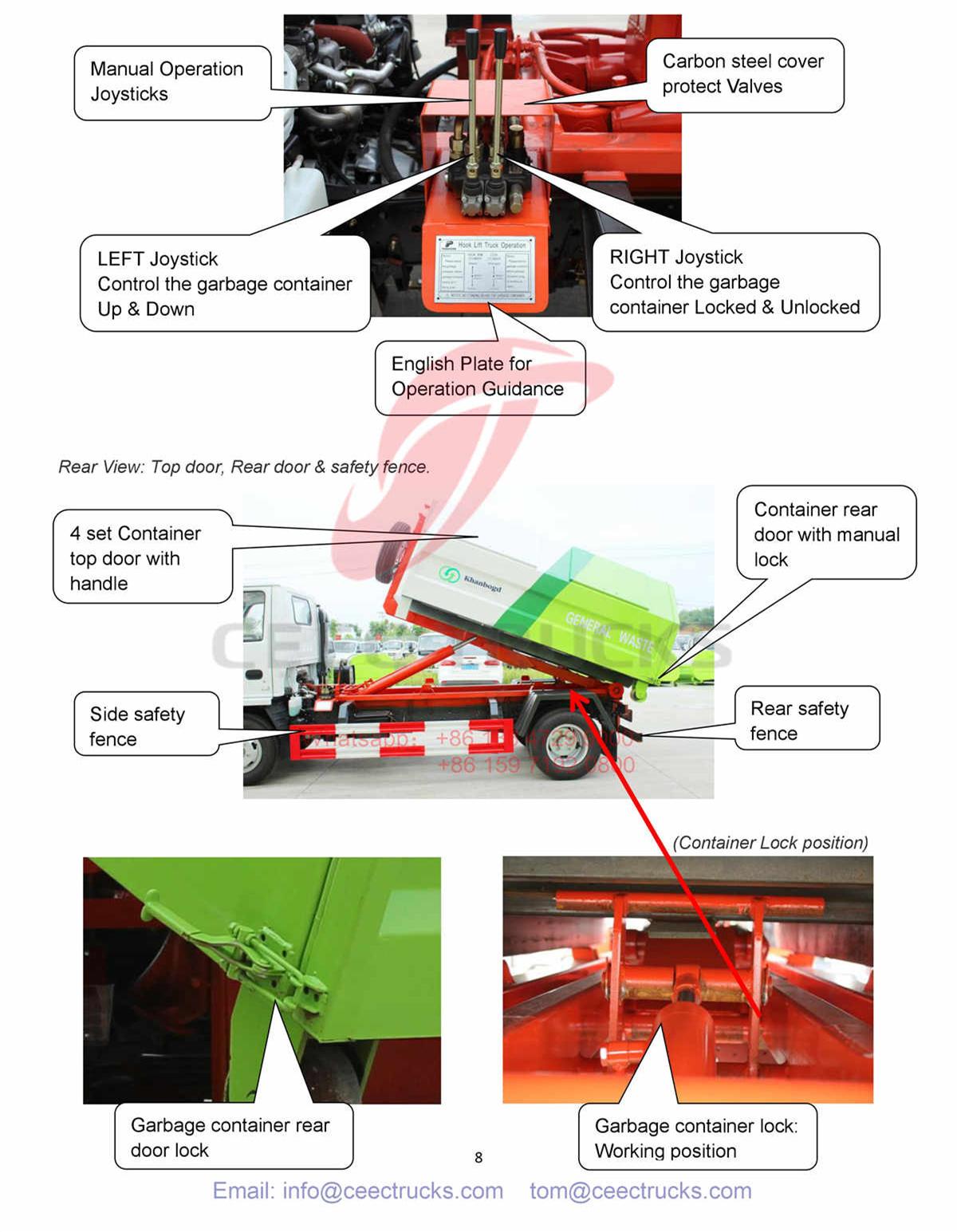 Mongolia--ISUZU 5CBM hook loader truck Manual Mongolia--ISUZU 5CBM hook loader truck Manual