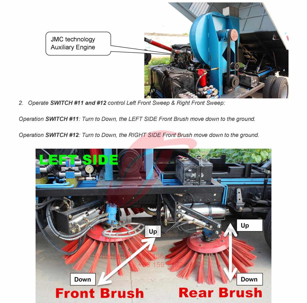 ISUZU 5cbm road sweeper truck export to Dubai ISUZU 5cbm road sweeper truck export to Dubai