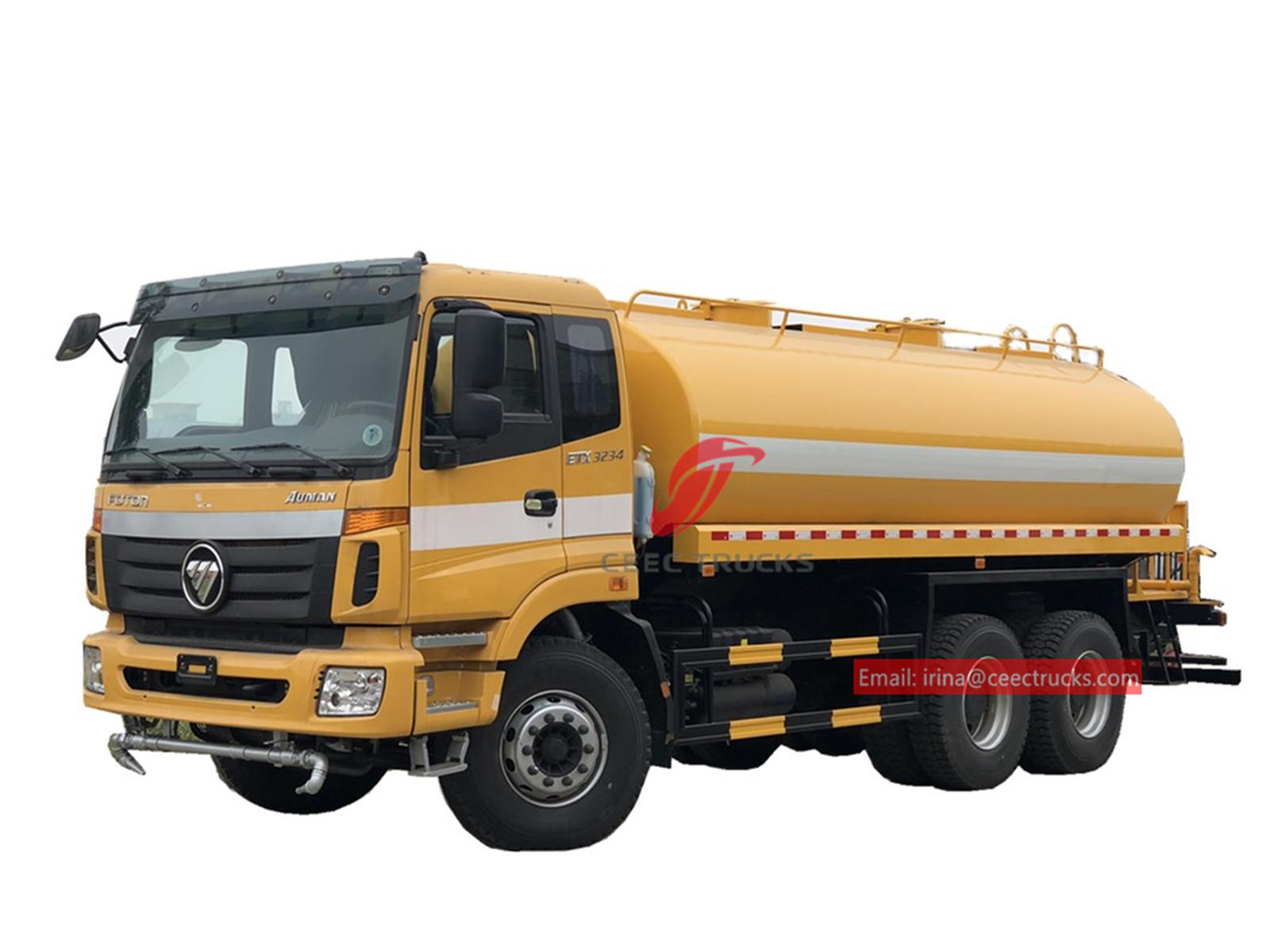 FOTON 6&times;4 water tanker truck for sale