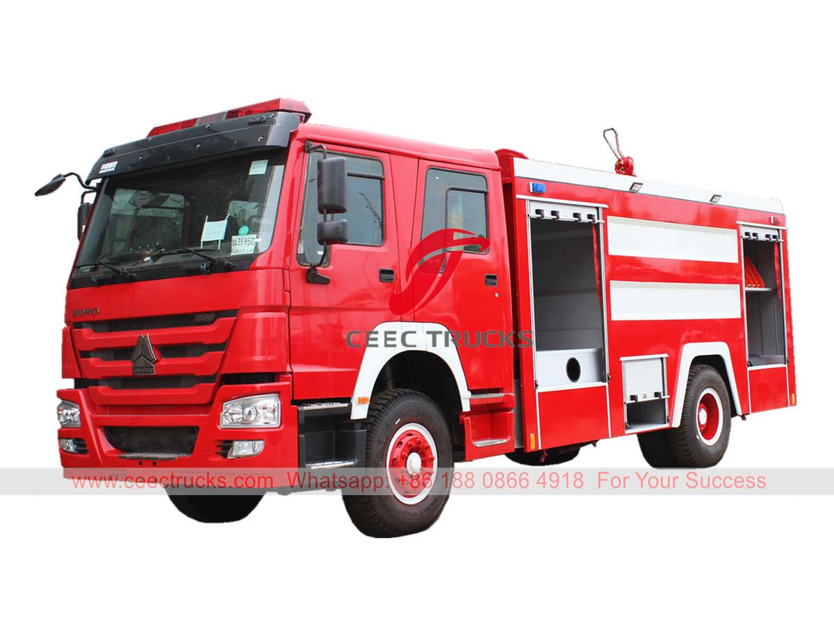 HOWO 10 ton water tank fire truck HOWO 10 ton water tank fire truck