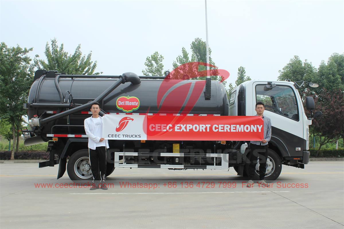 ISUZU 4×2 vacuum suction truck manufacturer