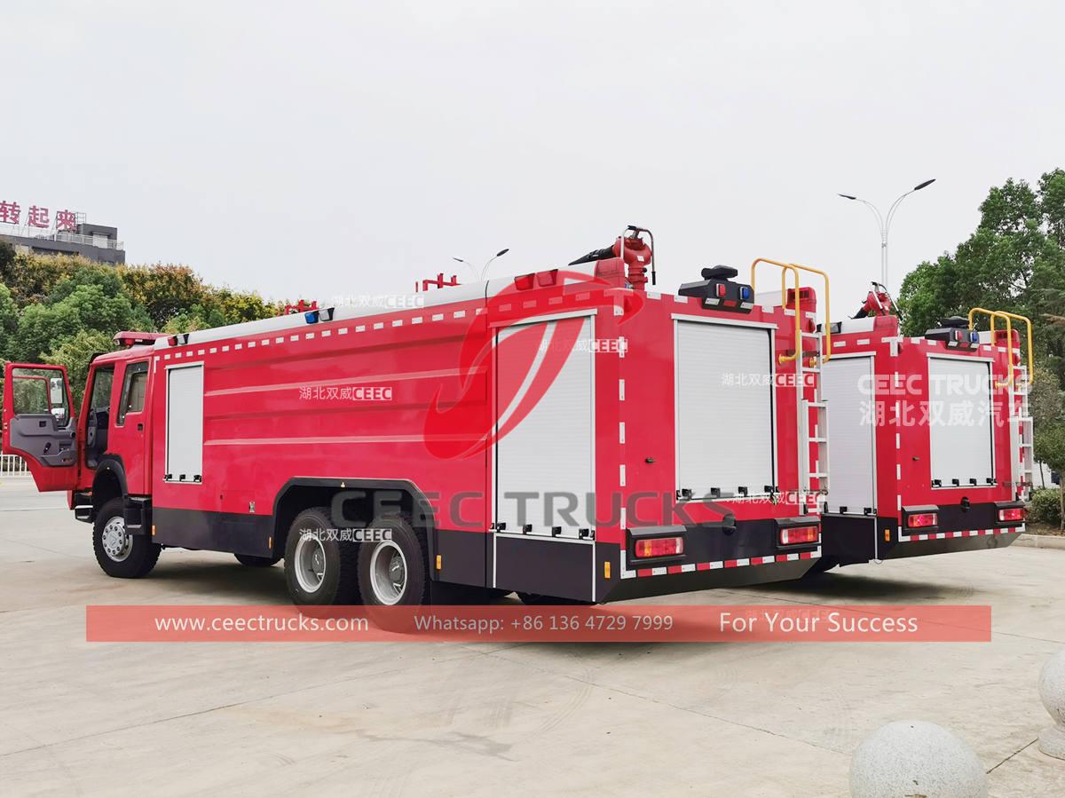 Brand new SINOTRUK HOWO 6&Atilde;6 fire rescue truck firefighting apparatus for sale