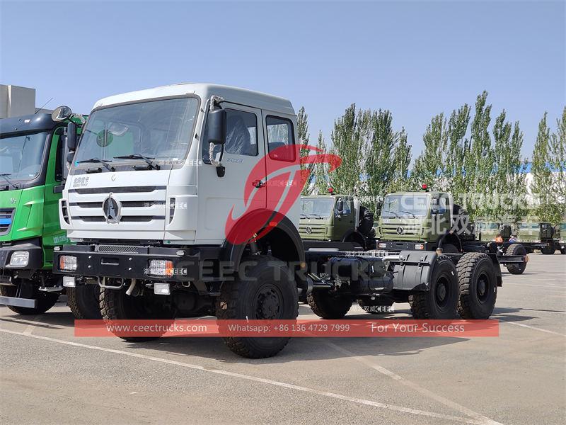 High peformance Beiben 6&Atilde;6 AWD trailer tractor head for sale