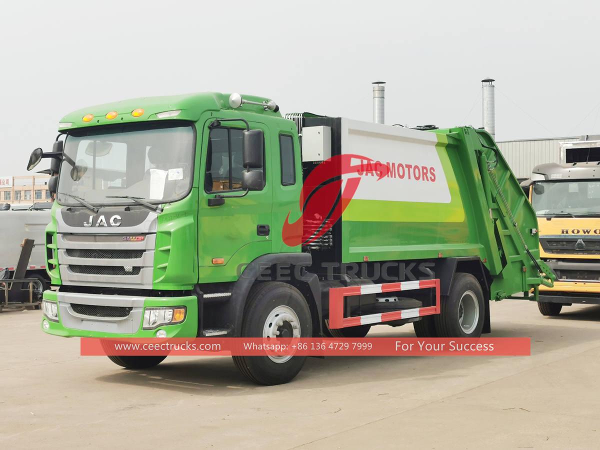 Factory price JAC 4&Atilde;2 garbage compactor truck for sale