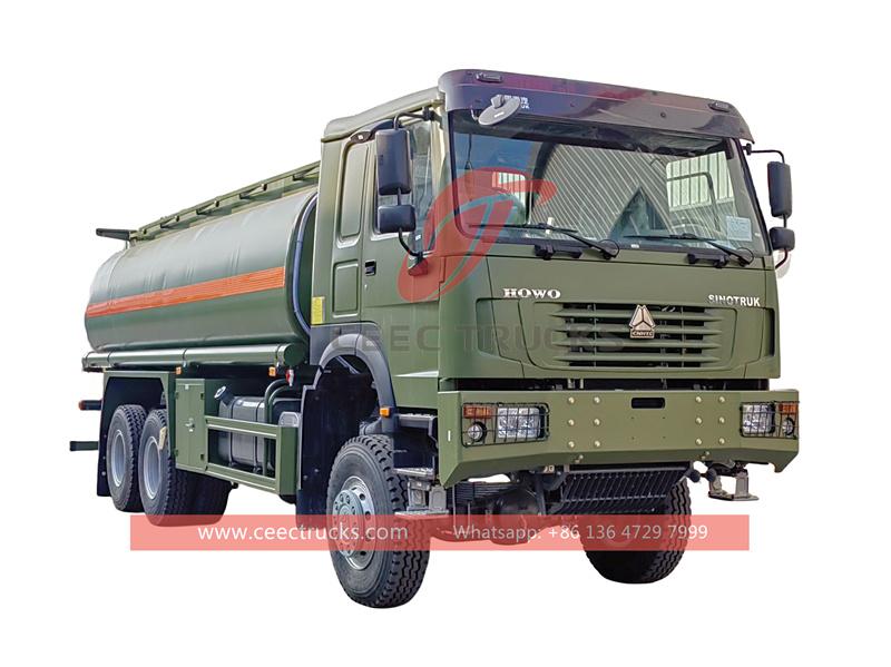 HOWO 6x6 fuel delivery tanker truck HOWO 6x6 fuel delivery tanker truck