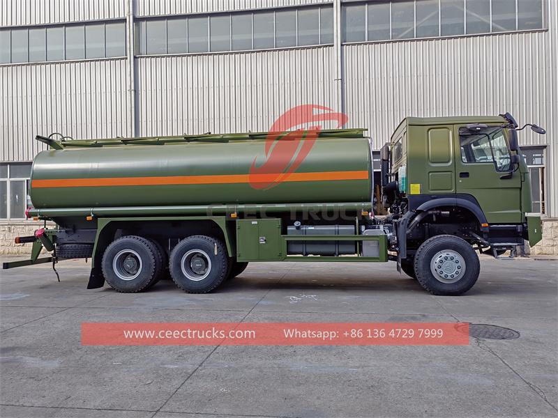 HOWO 6x6 fuel delivery tanker truck HOWO 6x6 fuel delivery tanker truck