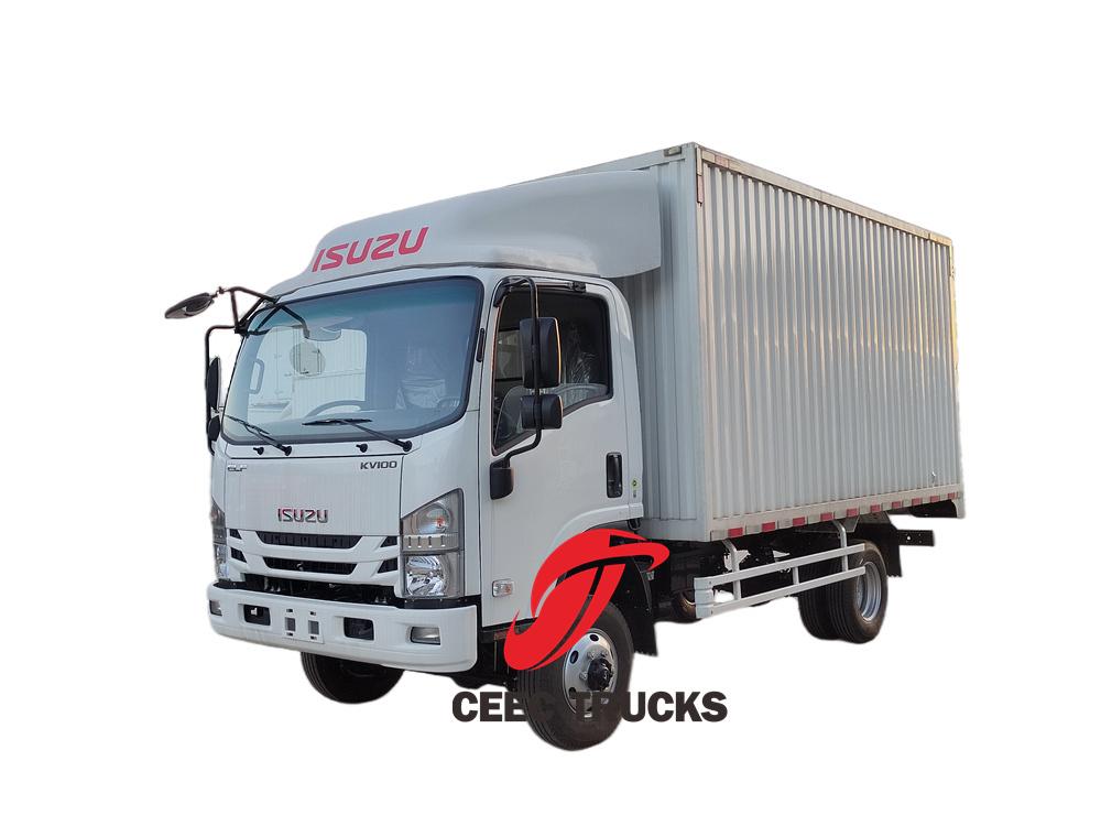 Dry freight box trucks made by Isuzu Dry freight box trucks made by Isuzu