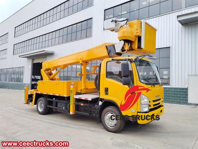 Isuzu insulated boom aerial work truck Isuzu insulated boom aerial work truck