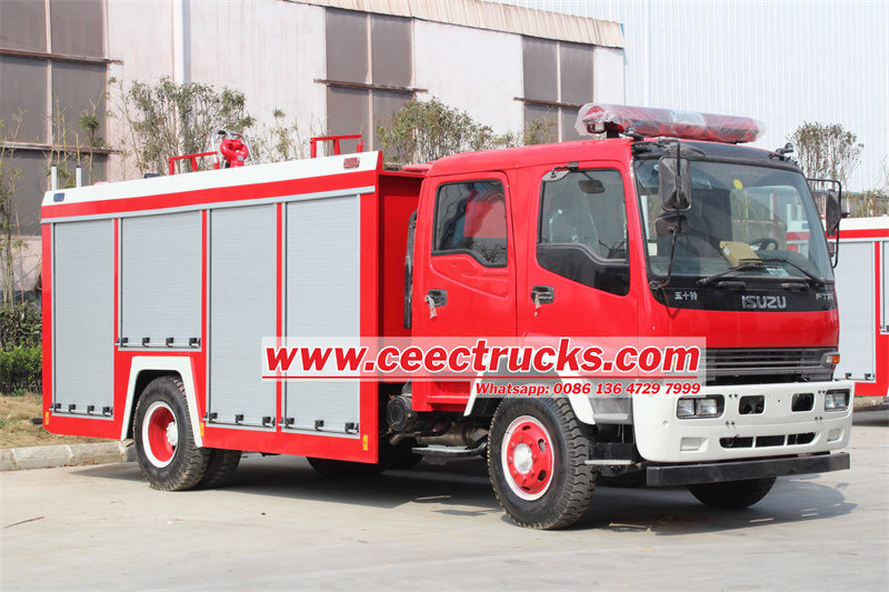 ISUZU FTR dry powder nitrogen fire truck Isuzu FTR dry Powder/nitrogen fire truck