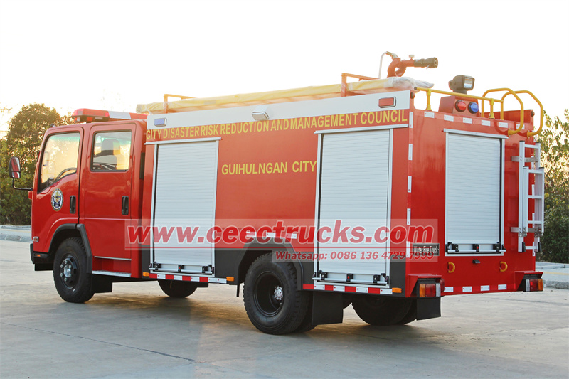 Isuzu pumper fire truck