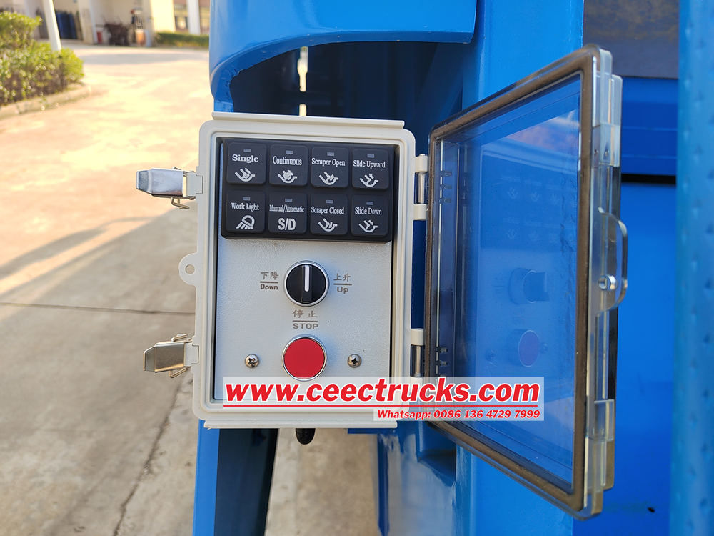 Isuzu garbage compactor truck