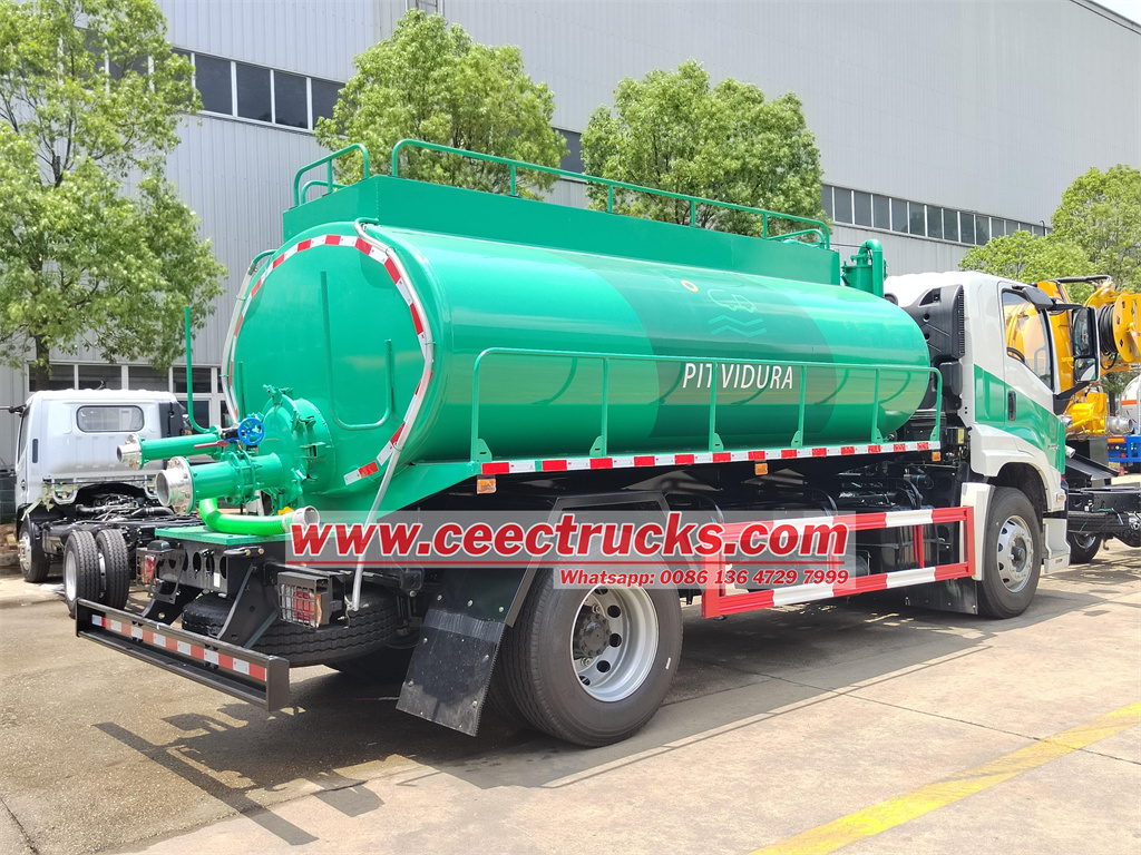 Isuzu GIGA 4X sewer truck mounted with MORO PM80A pump