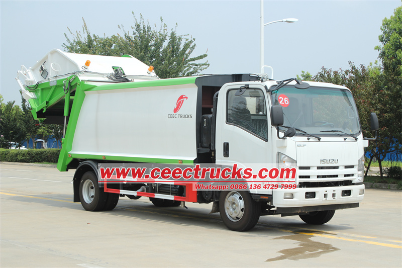 Isuzu refuse compactor truck hot sale