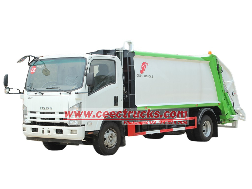 Isuzu new NQR 10cbm refuse compactor truck