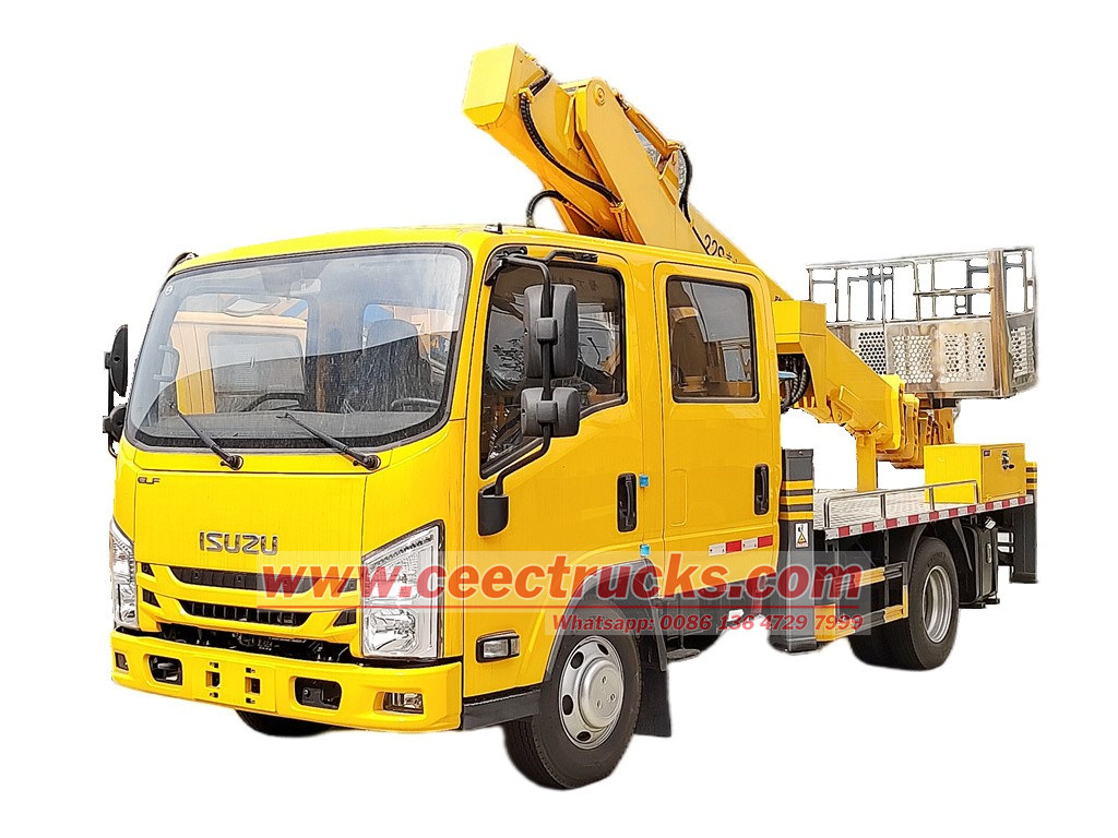 ISUZU 24m articulated aerial work platform ISUZU aerial platform truck