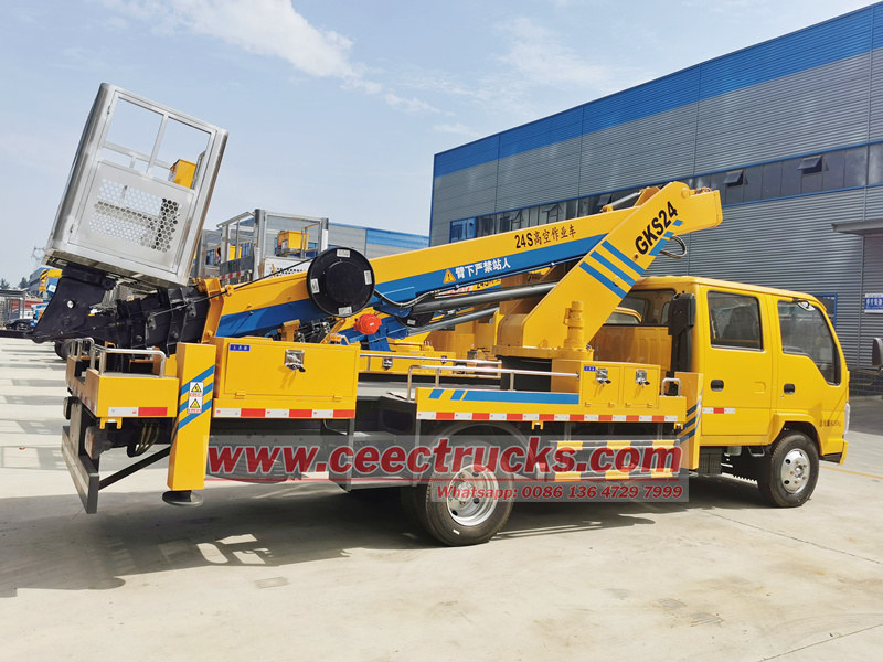 Isuzu NPR truck mounted aerial work platform