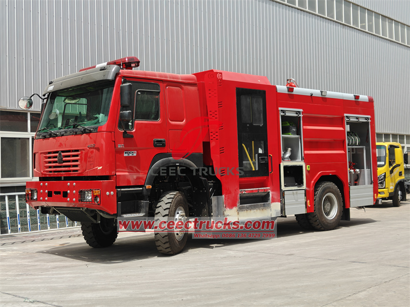 Howo 4x4 all terrain fire fighting truck Howo 4x4 all terrain fire fighting truck