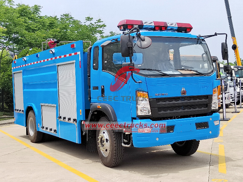HOWO pumper fire department truck