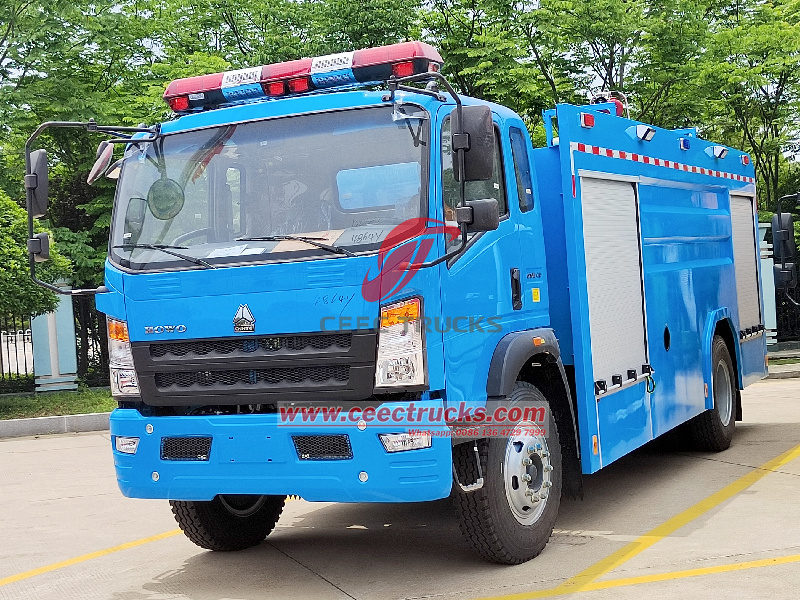 HOWO pumper tanker fire truck