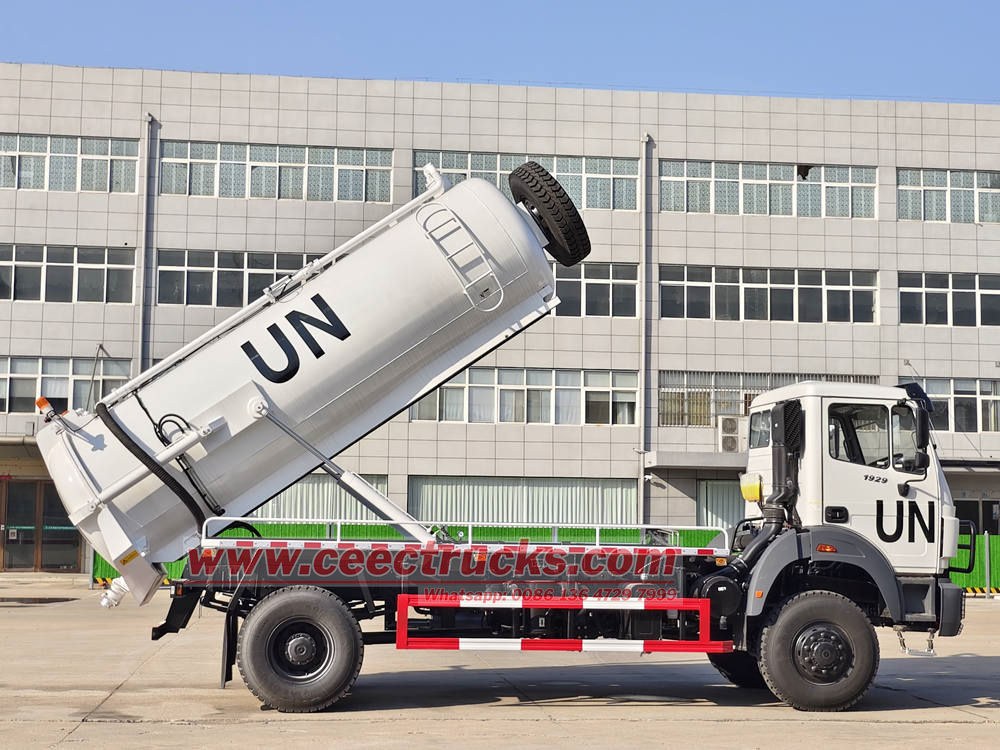 Beiben 8,000 liters gully sucker vacuum truck