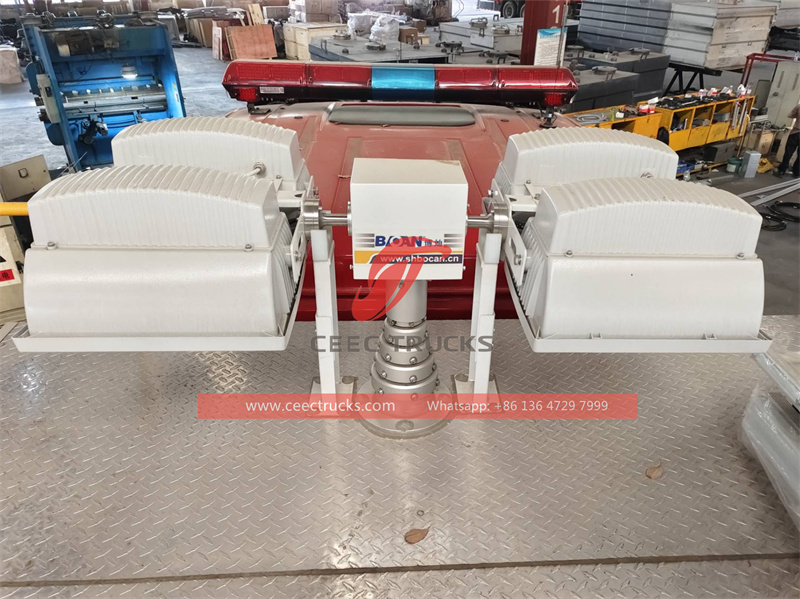 Howo 4x2 emergency lighting fire truck