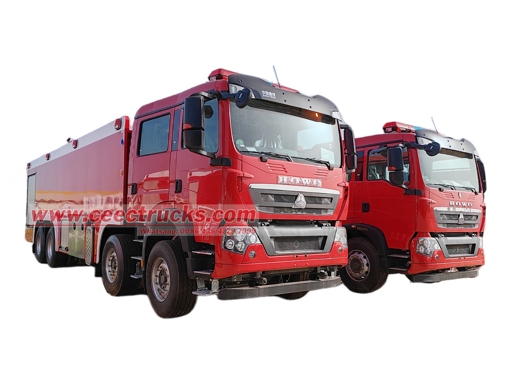 HOWO 8x4 heavy-duty water fire fighting truck