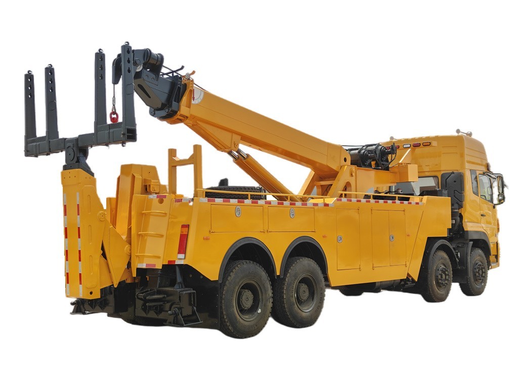 Dongfeng integrated rotator tow wrecker truck