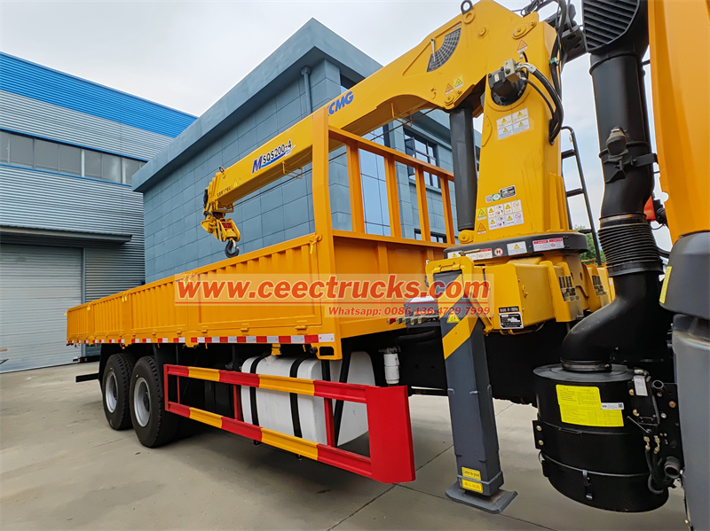 FAW 6x4 new J5P cabin truck with XCMG crane