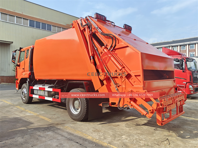 Howo rear loader garbage truck