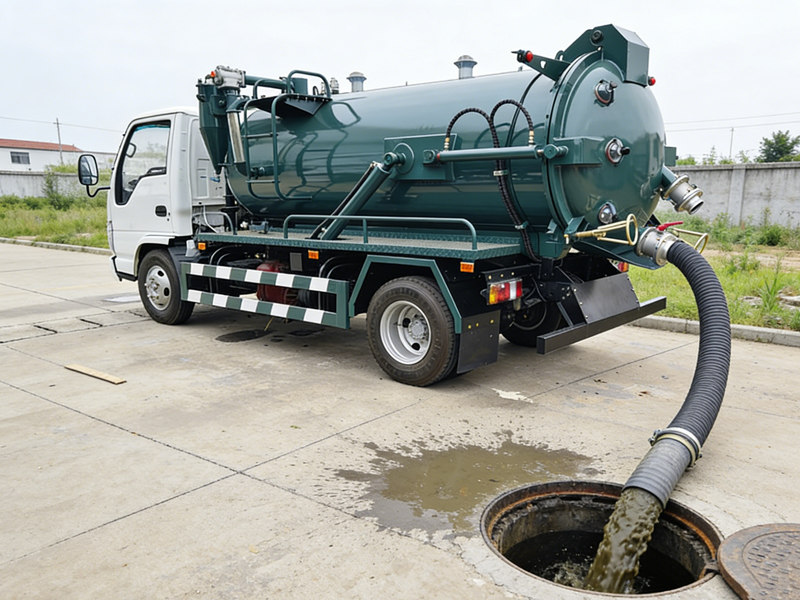 ISUZU small vacuum pump truck