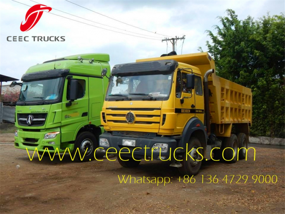Best price China 50ton dump truck Beiben tipper truck