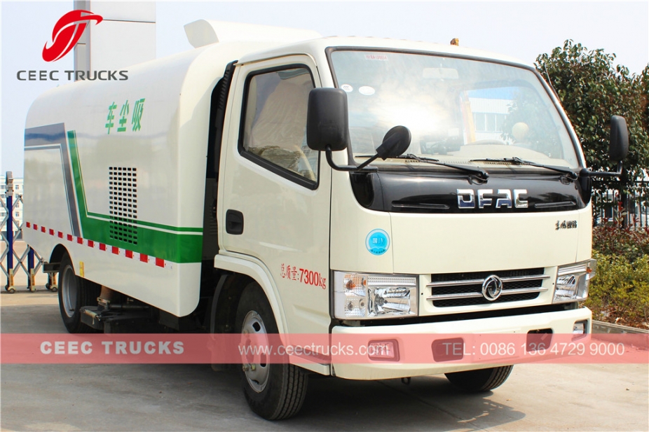 รถบรรทุกกวาดถนนดูดฝุ่น Dongfeng 5000L