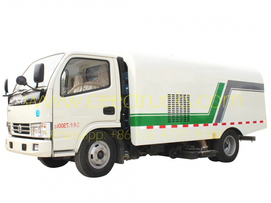 รถบรรทุกกวาดถนนดูดฝุ่น Dongfeng 5000L