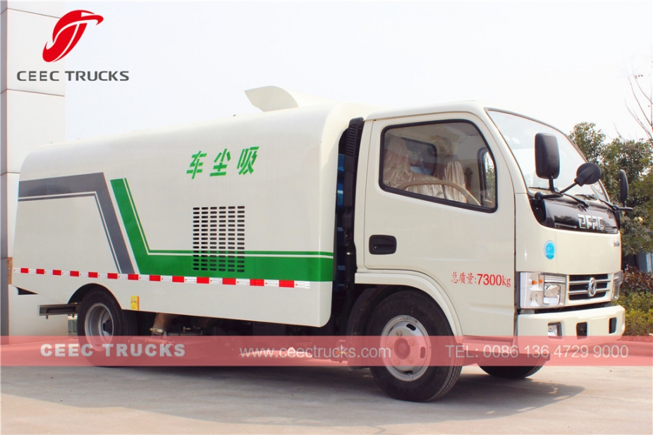 รถบรรทุกกวาดถนนดูดฝุ่น Dongfeng 5000L