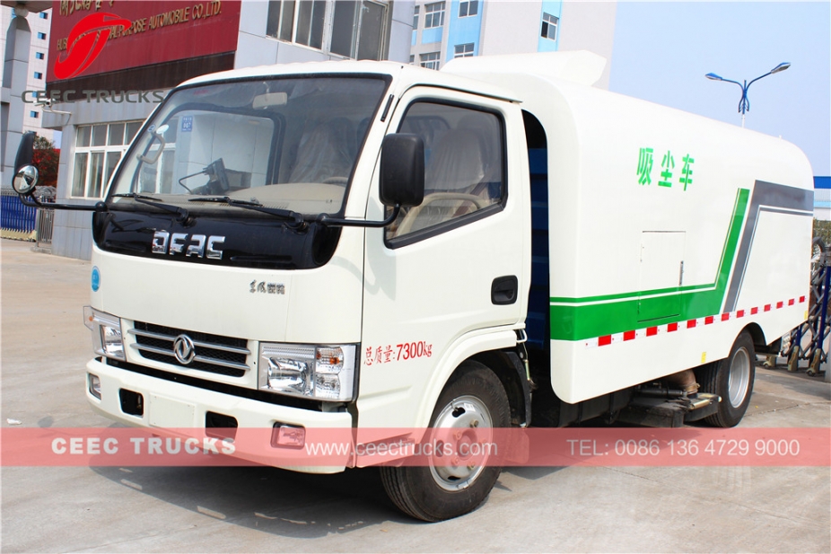 รถบรรทุกกวาดถนนดูดฝุ่น Dongfeng 5000L