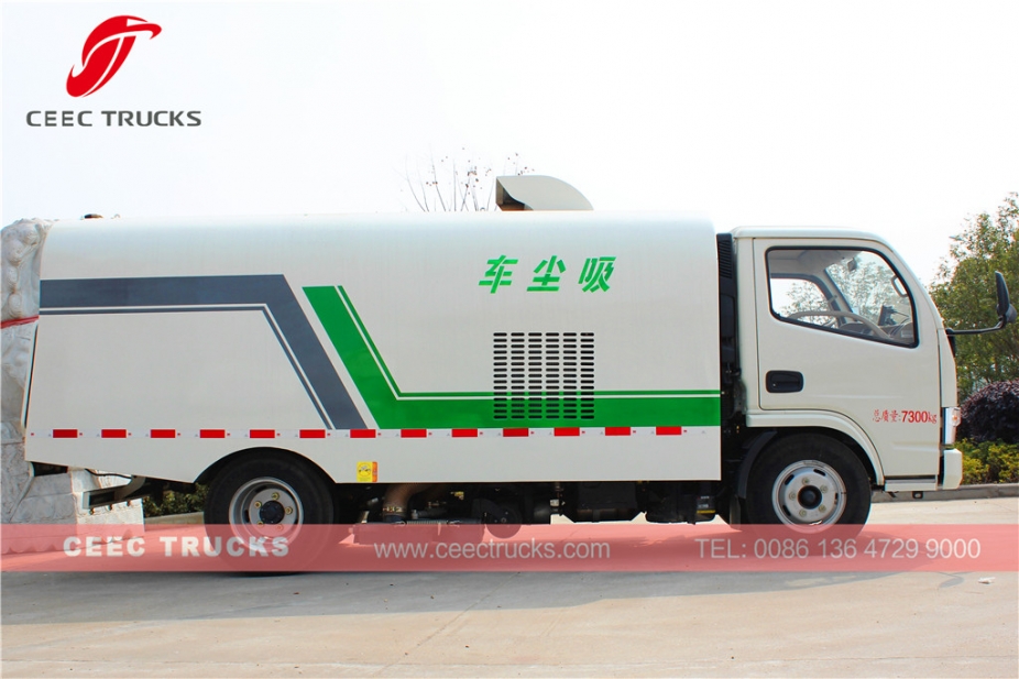 รถบรรทุกกวาดถนนดูดฝุ่น Dongfeng 5000L