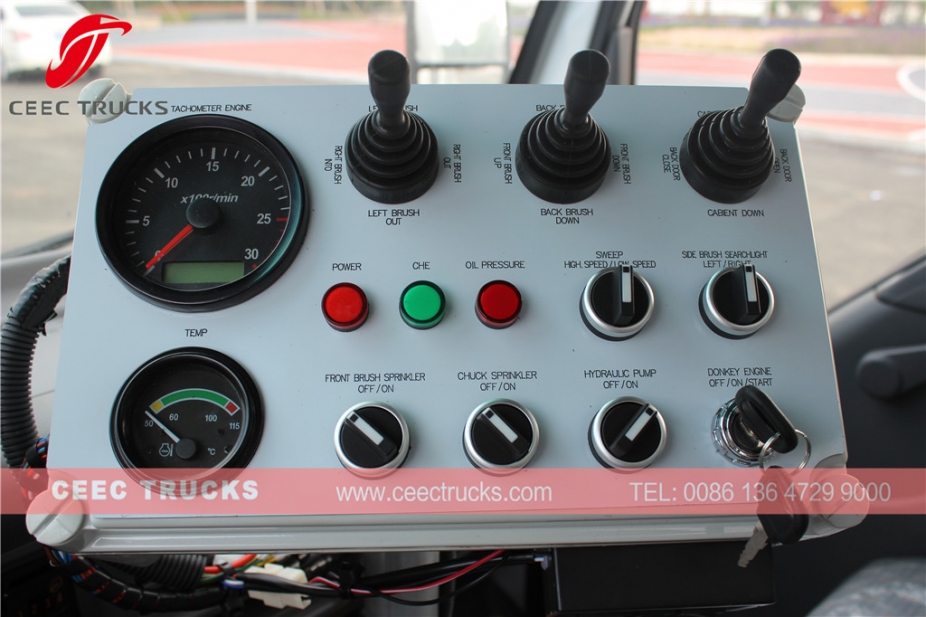 รถบรรทุกกวาดถนน Dongfeng 10,000L