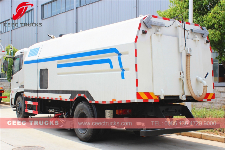 รถบรรทุกทำความสะอาดถนน Dongfeng 12CBM