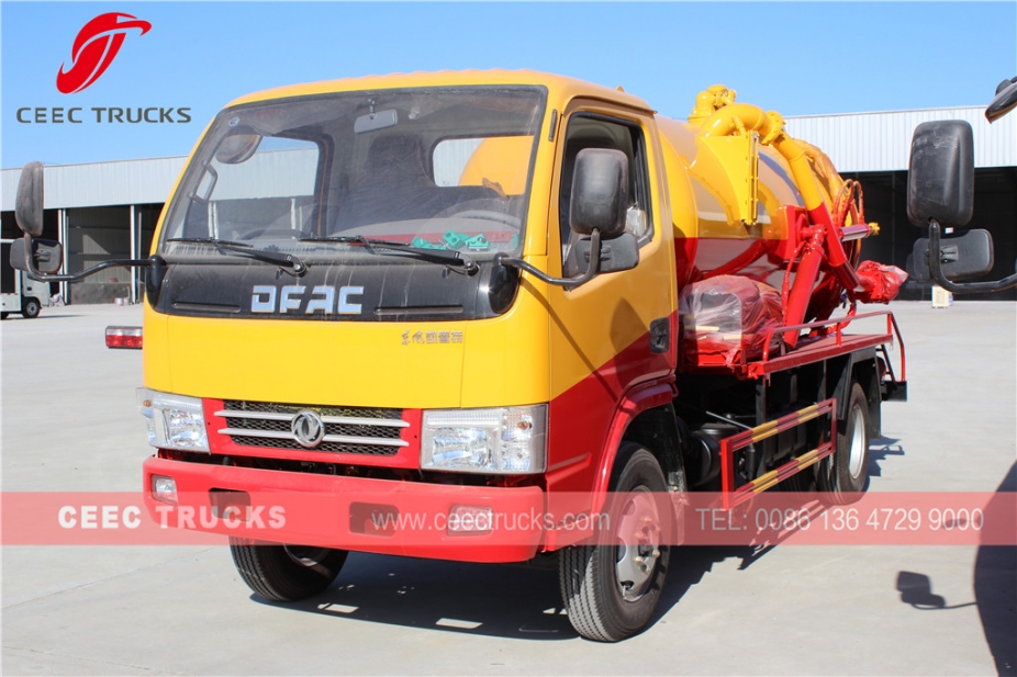 รถบรรทุกดูดส้วม Dongfeng 4,000L