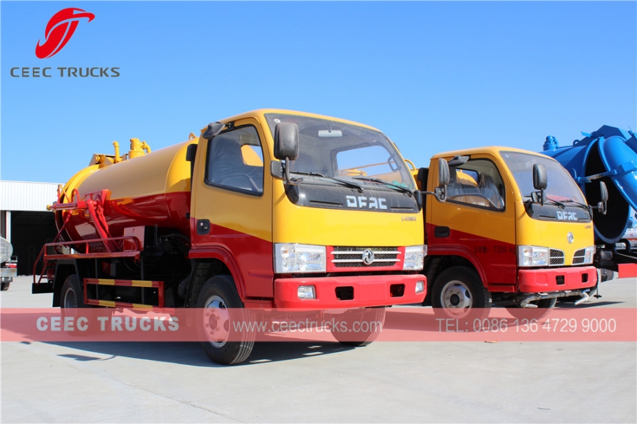 รถบรรทุกดูดส้วม Dongfeng 4,000L
