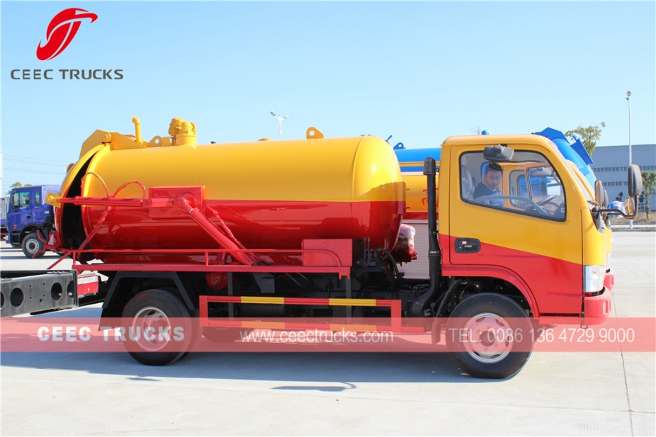 รถบรรทุกดูดส้วม Dongfeng 4,000L