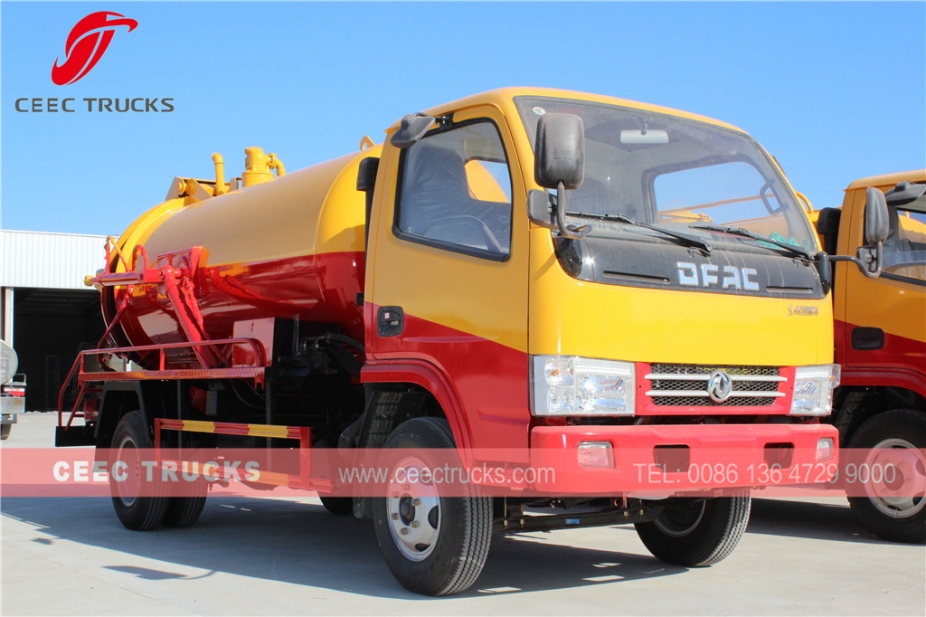 รถบรรทุกดูดส้วม Dongfeng 4,000L