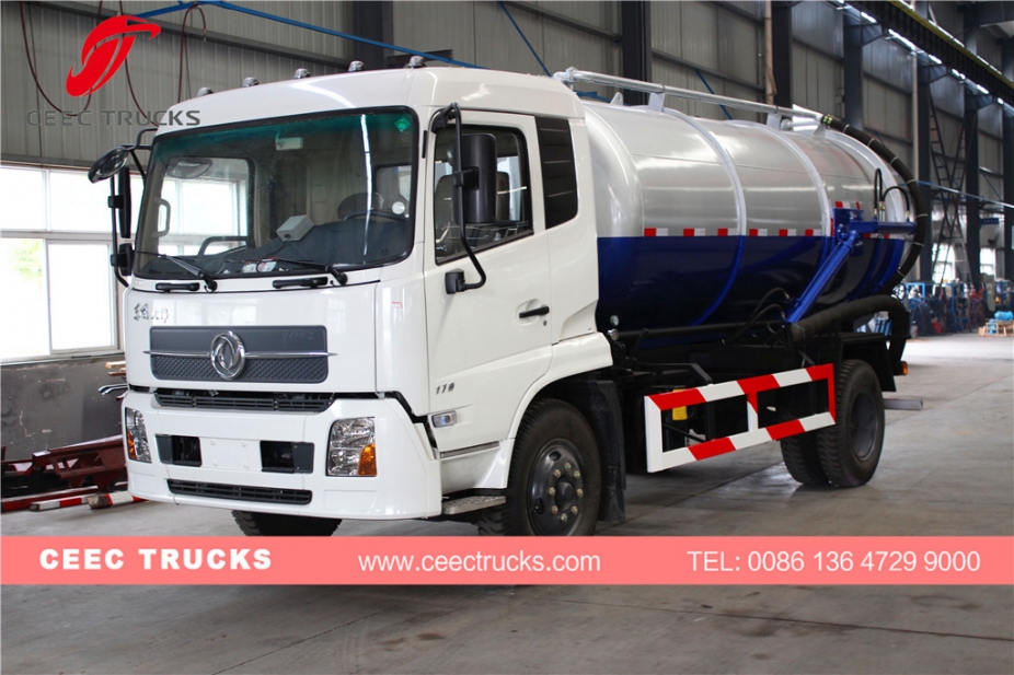 รถบรรทุกถังสูญญากาศ Dongfeng 10,000L