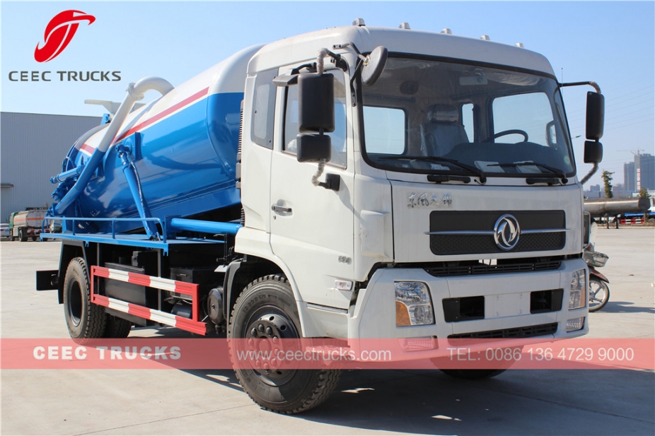 รถบรรทุกดูดน้ำเสีย Dongfeng 10,000L