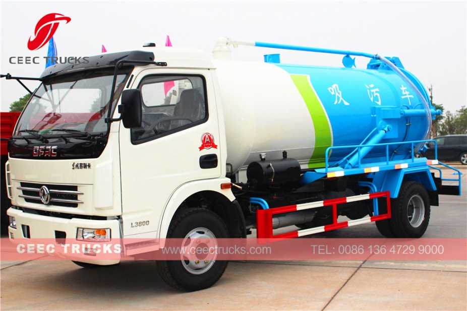 รถบรรทุกดูดส้วม Dongfeng 8,000L